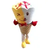 Performance Lovely Ice Cream Mascot Costumes Halloween Cartoon Character Outfit Suit Xmas Outdoor Party Outfit Men Women Promotional Advertising Clothings