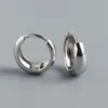 Orecchini ad arco con cerchio in argento color argento alla moda retrò semplice sexy squisito orecchino a cerchio coppia gioielli regalo 230919