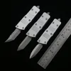 DQF-version US Italian Style Hellhound Knife Mini-M Självförsvar Taktiskt D2 Blade 6061-T6 Aluminiumhandtag EDC Outdoor Camping Fighting Knives