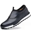 حذاء الرجال غير الرسميين للرجال يرتدون جلودًا أصليًا للرجال أوكسفوردز للرجال في الهواء الطلق أحذية أحذية غير قابلة للانزلاق من الرجال A29