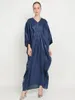 Vêtements ethniques Femmes musulmanes Dubaï Abaya Longue Robe Ramadan Robe Femme Musulmane Africain Islam Plus Taille Kaftan Soirée Maxi Robes