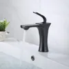 Rubinetti per lavandino del bagno Rubinetto per lavabo in stile nordico Tutto in rame e miscelatore freddo Rubinetto per acqua WC oro spazzolato / nero / cromato