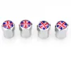 4 X Metal Wheel Tire Valve Caps Covers UK Flag Logo Car Decoration Accessories for MINI Cooper Coupe Cabrio One MINI Series