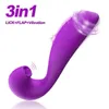 Sexspielzeug-Massagegerät, 3-in-1-Dildo-Vibrator zum Zungenlecken für Frauen, G-Punkt-Klitoris-Stimulator, weibliche Masturbation, erotische Lieferungen für Erwachsene