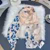 Top foulard en soie modal designer pour femmes foulards en mousseline de soie de luxe foulard de mode femmes alphabet floral conception lettre châles imprimés 180 * 90