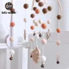 Mobiles # Faisons bébé Mobile boules de feutre Pom carillons éoliens cloche jouets pour enfants laine sucette berceau suspendu hochet pépinière décor bébé jouet 230919