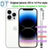 Oryginalny odblokowany ekran OLED Apple iPhone XR w stylu iPhone 14 Pro iPhone XS Max konwertuje na 14 pro Max Cell Ram 3GB ROM 64GB128GB/256GB Mobilephone, stan A+