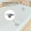 Banyo paspasları banyo lavabo drenaj durdurucu yükseltilmiş duş saç tuzağı mutfak lavaboları için ideal evrensel 1.6-2.16 inç