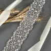 Sparkly Beaded Crystal Bridal Sashes Adjustable Transparent Rhinestones Wedding Bridal Belt Bridal Accessories Wedding Sash ZY310B