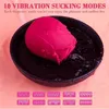 Sex Toy Massager Rose Sucking Vibrator för kvinnlig vagina bröstvårtan Sucker Stimulera intim g-spot-massage som slickar kvinnor koppling t