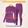 Women's Thermal Underwear Thermal Underwear Set for Women Long-Sleeved Trousers Long Johns Thermal Underwear Ladies Suit Winter Clothes Warm Lingerie L230919