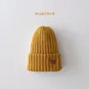 Berretti Cappelli Corea Primavera Autunno Bambini ragazzi Cappello Colore della caramella Neonati maschi Maglia Ragazze Orso Testa Ricamo lavorato a maglia 230919