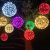 LED Strings Party Rattan Ball Christmas Trees String Lights Outdoor Globe Ball Fairy Garland Light Wedding Party Backyard Hanging Fairy Light HKD230919