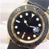 Mens watch yacht watches 40MM Ceramic bezel AAA classic watchs Yellow Gold Automatic Movement Sapphire Luminous water proof multi-color dial