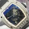 Designer de luxe Richrd Mileres Montre-bracelet mécanique automatique Montres Hommes Swiss Sports RM023 Mens Hollow Out Dial 18K Original Diamond WNM8L X0WEZ