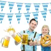 Autres fournitures de fête d'événement Décorations d'Oktoberfest Drapeau à carreaux bavarois Bannières créatives Bannière de bienvenue allemande réutilisable pour la décoration intérieure 230919