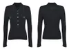 917 2023 Sonbahar Marka Aynı Stil Kazak Uzun Kollu Yakası Boyun Pullove Beyaz Khaki Siyah Moda Kadın Giysileri Yüksek Kaliteli Kadınlar YL