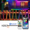 LED STRINGS PARTY 3モデルUSB Bluetooth DreamカラフルなクリスマスフェアリーライトRGB LED STRING LIGHTXMAS TREE新年結婚式の装飾LEDガーランドHKD230919