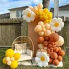 Andra evenemangsfestleveranser pastellballonger Arch Kit Daisy Flower Balloon Garland Kid Bride Första födelsedagsdekorationen Baby Shower Wedding 230919