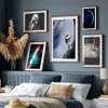 Pinturas Astronauta Espaço Explorar Lua Terra Nebulosa Galáxia Arte Da Parede Pintura Nórdica Pôsteres Imprime Fotos Sala de estar Decoração 230919