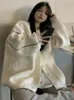 Maglieria da donna T-shirt maglione cardigan da donna cappotti larghi oversize autunno inverno dolce giacca moda coreana cardigan stile college 230918