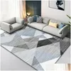 Tapis Nordic Marbre Géométrie Adolescent Chambre Décoration Pour Salon Chambre Tapis Tapis Antidérapants Tapis Lavables À La Maison Livraison Directe Gar Dho8R