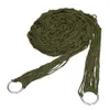 Whole- Deep Green Nylon Hammock Hanging Mesh Sleeping Bed Swing Outdoor262d