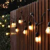 Cordas LED Festa 15M Lâmpadas LED Luzes de Corda Ao Ar Livre À Prova D 'Água IP65 Branco Quente Conectável Festoon de Casamento Luzes de Natal Luzes de Jardim de Festa HKD230919