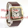 Factory Supplier 100 XL Stainless Steel 18k Gold Chronograph Quartz Mens Watch W20091X7 Men's Date WristWatches256b