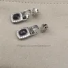 Dangler Small ٪ 90 فاخرة قبالة Zircon نساء الأقراط بالجملة والمصمم cystal الأنيق الأرجواني الأرجواني الأزياء الموضة هدية عيد ميلاد هدية