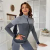 Женская футболка Slim Fit Легкие куртки полная Zip Up Yoga Sports Runt Jacket для тренировки 230919