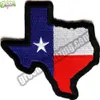 Todo el mapa del estado de Texas Bandera de Texas Parche bordado Hierro en brazalete Insignia Ejército Táctico Militar Biker Parche DIY Apliques Acces298P