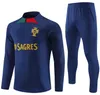 23 24 24 Portugalia Football Tracksuit Men Kids National 22 23 23 Zip Brazylia Brazylia Soccer Training Suits Surostement Foot Sportswear Chandal Chandal