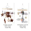 Baby Toy Wood Baby Rattles Soft Felt Cartoon Bear Cloudy Star Hanging Pendant Bell Bell Mobile Crib Montessori Toys For Born Gift 230919