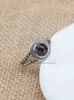 2024 Bague ronde incrustée de diamants Cz Designer Love Rings Femme Luxe Améthyste Twist Fil Zircon Classique Dames Bijoux Mode Femmes Anniversaire Cadeau