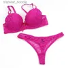 Conjuntos de sutiãs sexy mulheres tanga conjunto de roupa interior push-up broca sutiã e calcinha conjuntos 3/4 copo verde renda lingerie conjunto mulheres profunda v sutiã preto t200602 l230919