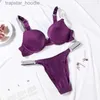 Sutiãs conjuntos segredos para mulheres sexy biquíni quente tanga calcinha feminina ajustável push up sutiã conjunto carta strass lingerie conjuntos x0526 l230919