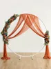 Curtain Wedding Arch Drape Drapping Tyg 6M x 74 cm Yards Sheer Chiffon Backdrop Drapery Ceremony Reception Swag 230919