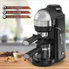 Brentwood Macchina per cappuccino e macchina per caffè espresso da 800 Watt con bacchetta per schiumare, nera