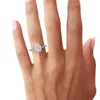 Wedding Rings DEZO Engagement Ring For Women Pear Shaped 2 Carat D Color Genuine 925 Sterling Silver Promise Gifts 230915