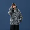 Herrjackor dyb zacq mode varm kärlek vinter jacka män kappa kvinna huva faux päls leopard casual smal parka mäns vinterrock s-3xl 230919