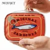 Cosmetische tassen Etuis Ingeblikte Sardine Reistas Schattig Toiletartikelen Creatief draagbaar Modieus Rits Multifunctioneel voor Weekendvakantie 230919