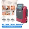 Top Sales Wenkbrauw Verwijdering 532 705 1064 Q Geschakelde Nd Yag Laser Tattoo Verwijdering Machine Voor Lippen Armen Lichaam Touch screen Type