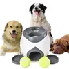 2 I 1 Pet Dog Toys Interactive Automatic Ball Launcher Tennis Emission Throwing Toys Reward Machine Food Dispenser Y2003302242