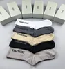 Designers Mens Womens Socks Five Luxurys Sport Winter Mesh Letter Printed Brands Cotton Man Femal Sock with Box
