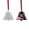 Kerst Sublimatie Leeg Ornament Dubbelzijdig Kerstboom Hanger Multi Vorm Aluminium Plaat Metaal Hangende Tag Feestdagen Decorati240P