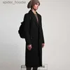 Мужское полушерстяное пальто S-7XL !! 2020 Молодой законодатель осенне-зимних мод из толстой шерстяной шерсти Британское длинное шерстяное пальто длиной выше колена пальто для стилиста черного цвета L230919