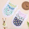 Cão vestuário bonito gato babadores dos desenhos animados animal frutas impressão acessórios para animais de estimação bandana saliva toalha cachecol para cães pequenos chihuahua produto