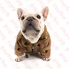 Manteau de fourrure pour animaux de compagnie veste chaude lettre imprimer animaux manteaux chien vêtements hiver derniers bouledogue chiens vêtements 300r