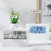 Relógios de mesa LCD Relógio Digital 4 em 1 Alarme Eletrônico Temporizador Calendário Data Temperatura Exibição Relógio de Mesa Home Office